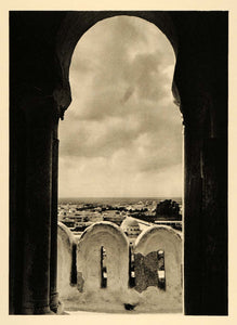 1935 Mosque of Uqba Kairouan Tunisia Martin Hurlimann - ORIGINAL PTW2