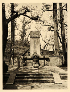 1935 Tomb of Confucius Qufu Shandong China Photogravure - ORIGINAL PTW2