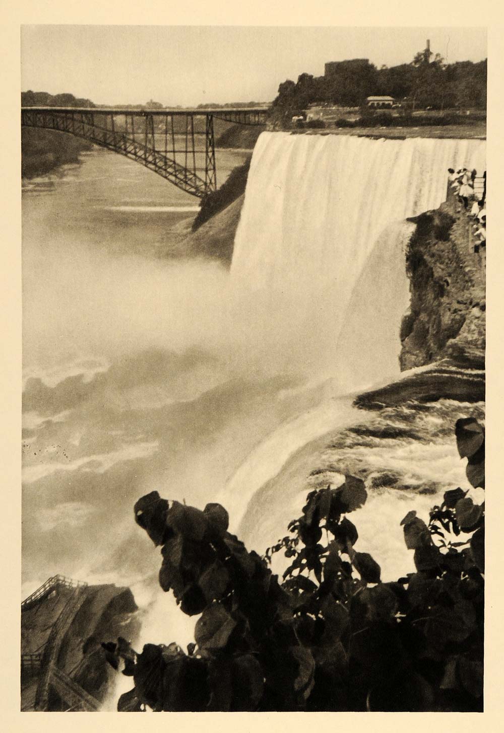 1935 Niagara Falls Canada J. E. Archbald Photogravure - ORIGINAL PTW2