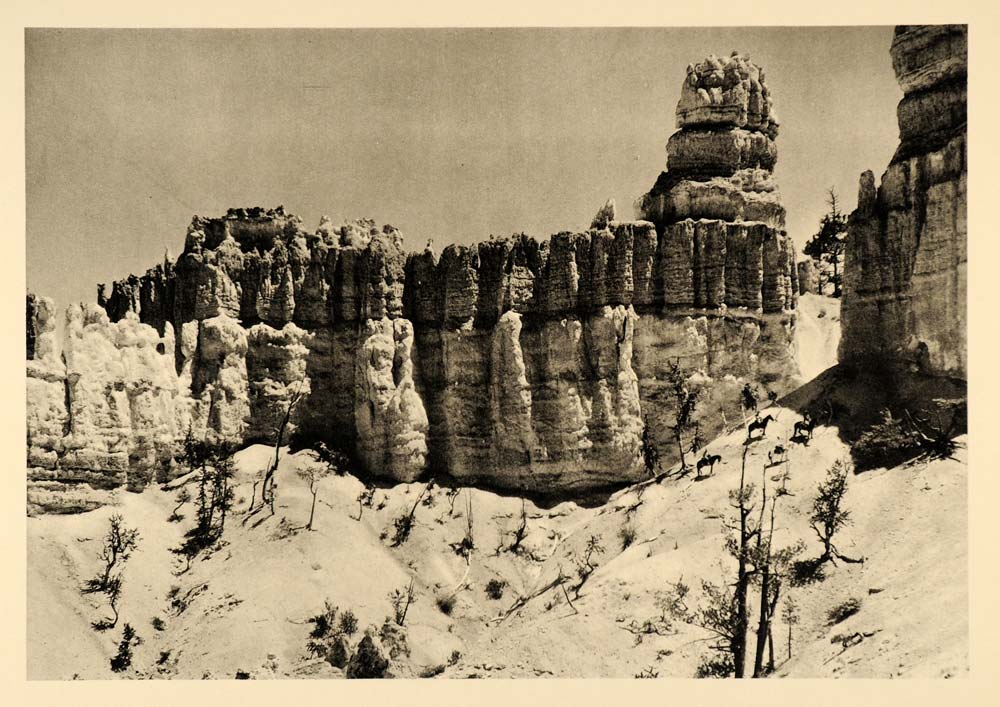 1935 Great Cathedral Bryce Canyon National Park Utah - ORIGINAL PTW2