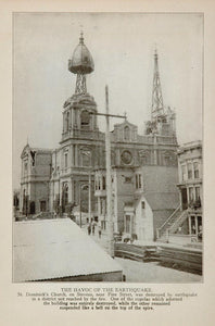 1906 San Francisco Earthquake St. Dominick's Church - ORIGINAL HISTORIC QUAKE