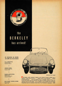 1958 Ad Berkeley Vintage Convertible Economy Sports Car - ORIGINAL RAT1