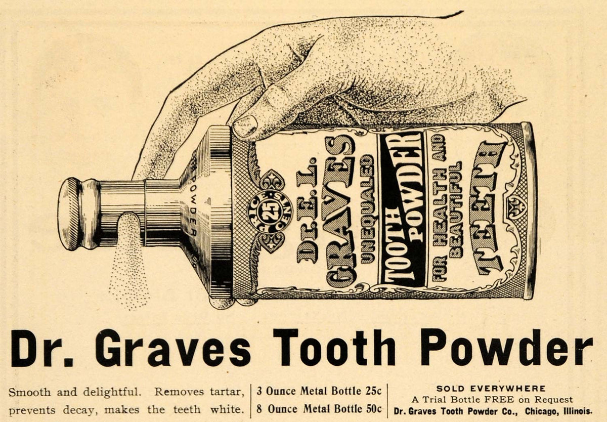 1904 Ad Dr E L Graves Tooth Powder Company Tartar Teeth - ORIGINAL RB1 ...