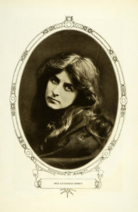 1908 Print Stage Actress Katharine Emmett Portrait Art Nouveau Border Sarony RB1