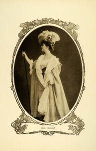 1905 Print Stage Actress Vincourt Belgium Portrait Edwardian Dress Hat RB1