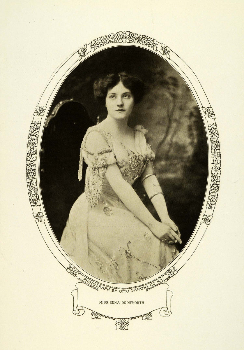 1908 Print Broadway Musical Singer Stage Actress Edna Dodsworth Portra ...