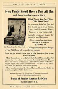 1917 Ad Family First Aid Box American Red Cross Pricing - ORIGINAL RCM1