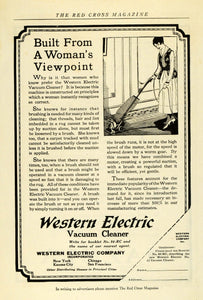 1919 Ad Western Electric Womans Viewpoint Vacuum Cleaner Household RCM1