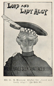 1903 Original Print Ad Lord Lady Algy Hat Man Morrow - ORIGINAL REM