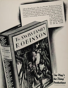 1939 Ad RKO Swiss Family Robinson Plays the Thing Film - ORIGINAL RKO1