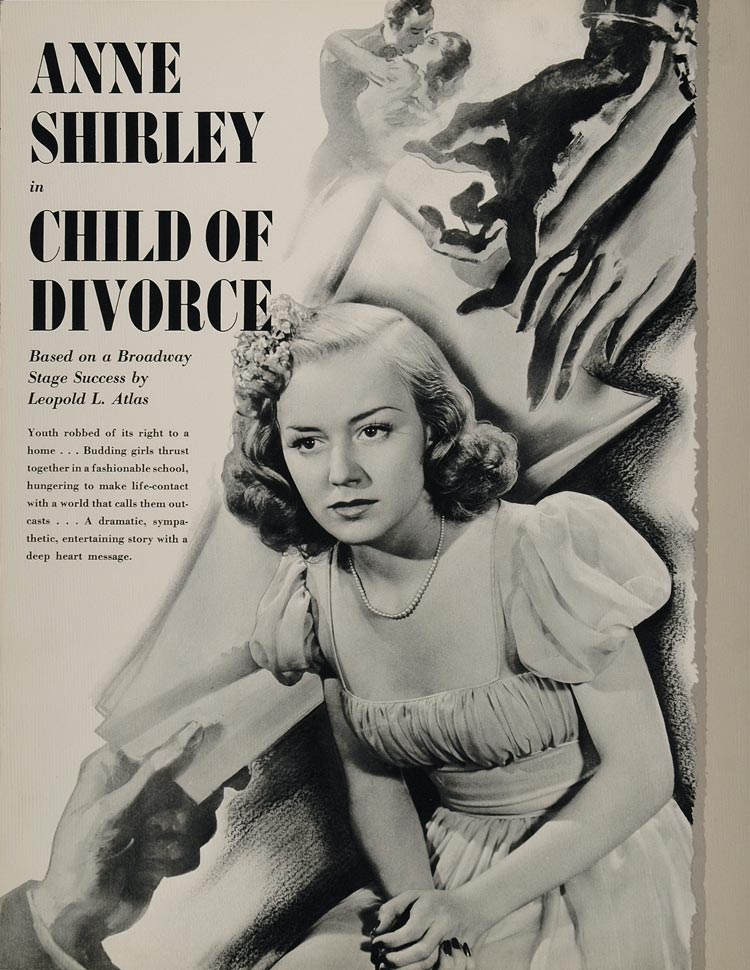 1939 Ad RKO Film Movie Child of Divorce Anne Shirley - ORIGINAL RKO1
