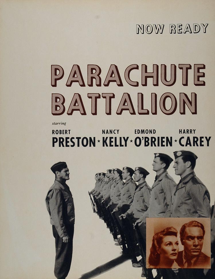 1941 Ad RKO Movie Parachute Battalion Robert Preston - ORIGINAL RKO2