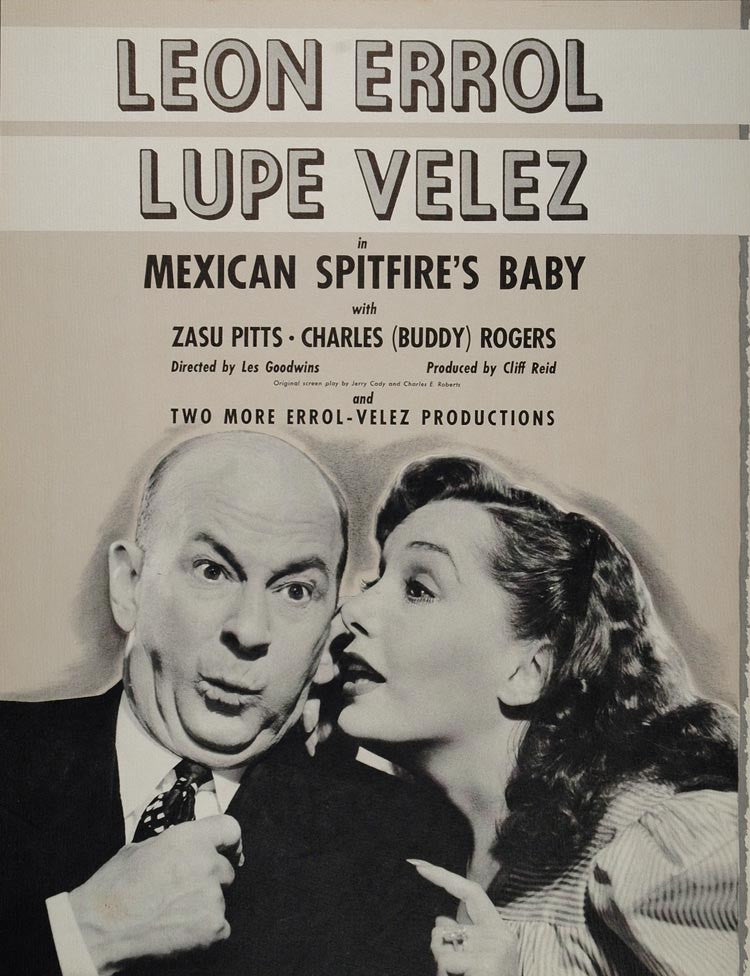1941 Ad Mexican Spitfire's Baby Lupe Velez Zasu Pitts - ORIGINAL RKO2 - Period Paper
