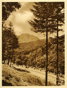 1932 Romania Bucegi Mountains Landscape Photogravure - ORIGINAL PHOTOGRAVURE RM3