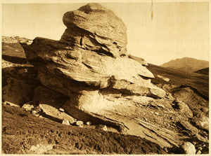 1932 Romania Bucegi Mountains Rock Erosion Photogravure - ORIGINAL RM3
