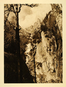 1932 Romania Valea Malinului Malini Valley Landscape - ORIGINAL PHOTOGRAVURE RM3