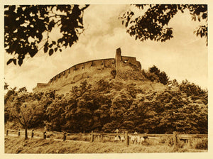 1932 Romania Castle Fort Razboieni Cetatea Photogravure - ORIGINAL RM3