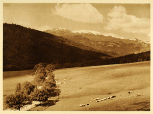 1932 Prahova Valley Valea Bucegi Mountains Romania - ORIGINAL PHOTOGRAVURE RM4