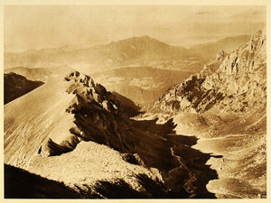 1932 Valea Malaiesti Valley Bucegi Mountains Romania - ORIGINAL PHOTOGRAVURE RM4
