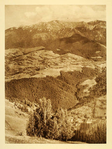 1932 Valea Bran Valley Romania Mountains Landscape - ORIGINAL PHOTOGRAVURE RM4