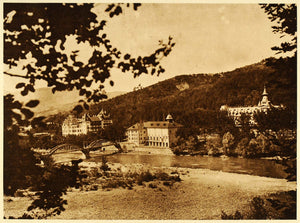 1932 Calimanesti Caciulata Thermal Spa Town Romania - ORIGINAL PHOTOGRAVURE RM4