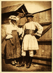 romanian dress 1932 Romanian Peasant Man Woman Dress Costume Romania