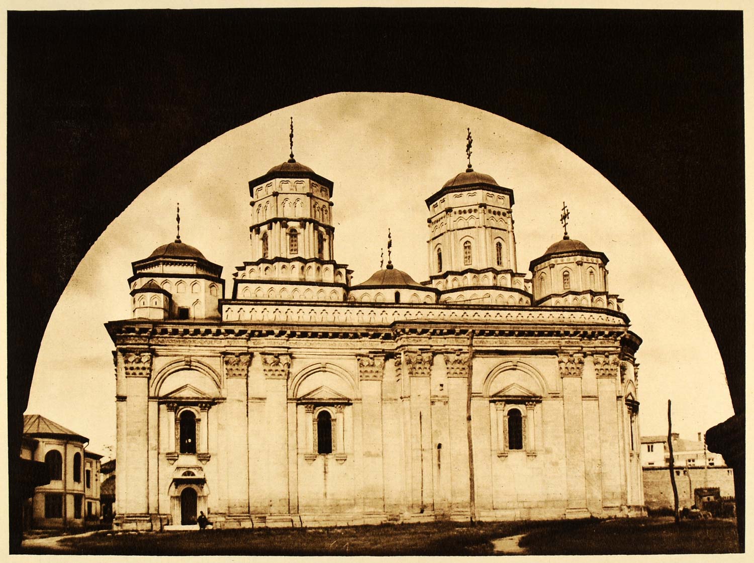 1932 Golia Monastery lasi Romania Architecture Church - ORIGINAL RM4