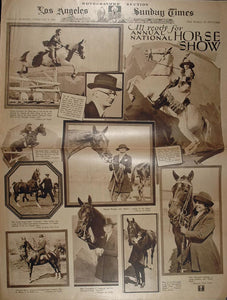 1926 Marilyn Mills LA Horse Show Zeppelin Helen Keller - ORIGINAL RTO1