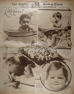 1925 Children Baby Tub Joan Roberts Sam Robert Taylor - ORIGINAL RTO1
