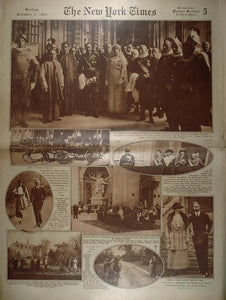 1923 King Alfonso Queen Victoria Spain Oels Silesia - ORIGINAL RTO1
