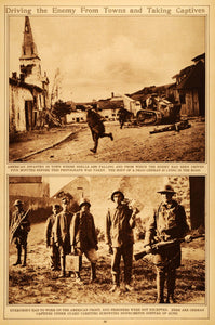 1922 Rotogravure World War I American Infantry German Prisoners POW Military WWI