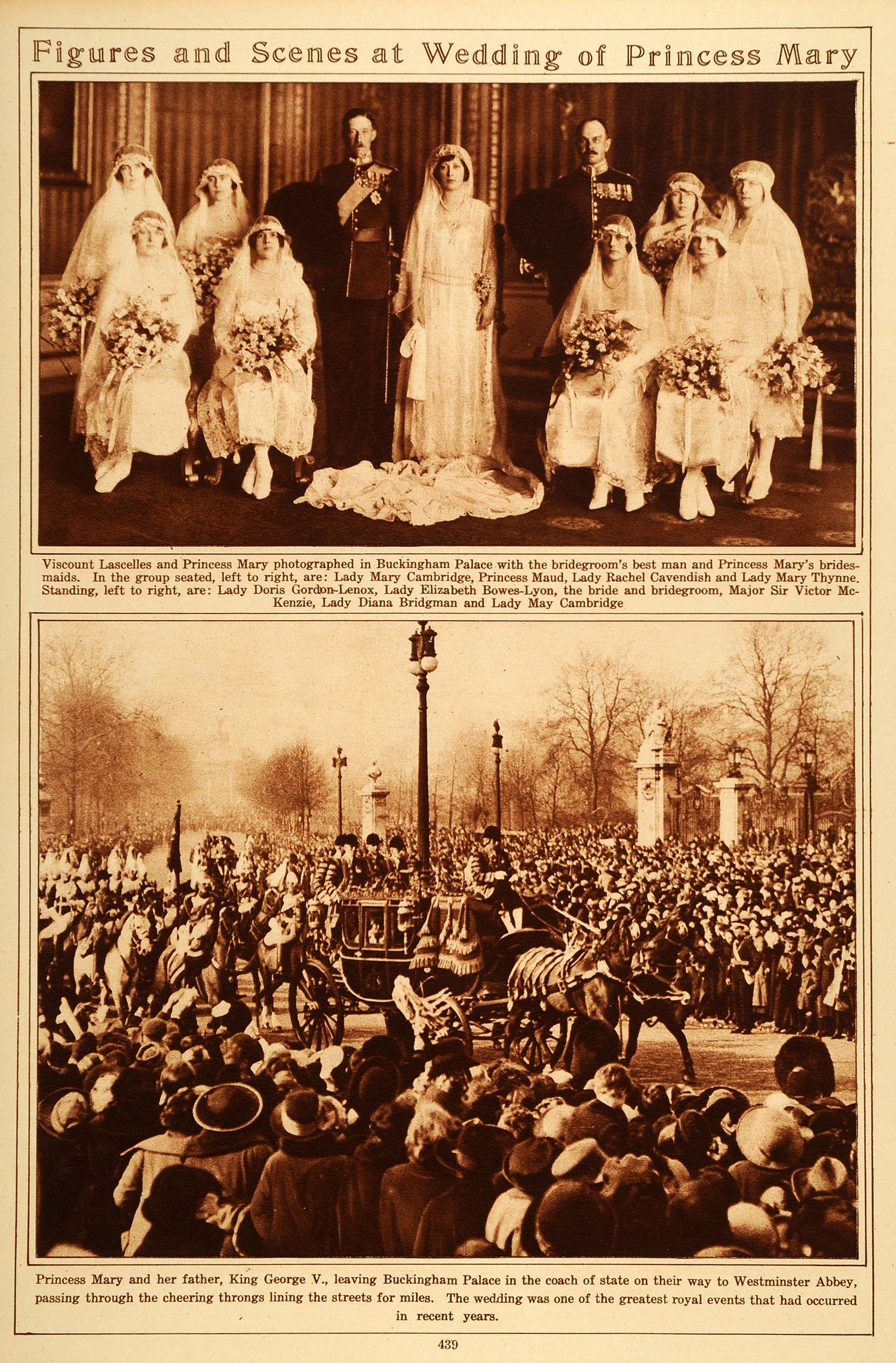 princess mary wedding dress 1922 Wedding of Princess Mary and Viscount Lascelles, 1922
