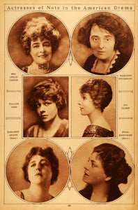 1922 Rotogravure Actresses Ethel Barrymore Margaret Wycherly Ina Claire Theatre