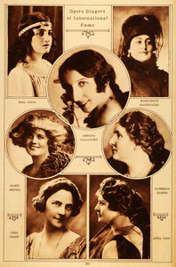 1922 Rotogravure Opera Singers Rosa Raisa Marie Jeritza Marguerite Matzenauer