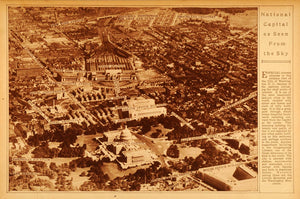 1922 Rotogravure National Capital Capitol Washington DC Senate Lincoln Memorial