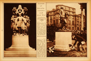 1922 Rotogravure General George Gordon Meade Washington Statue London Sculpture