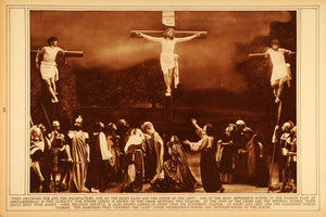 1922 Rotogravure Oberammergau Passion Play Germany Christ Crucifixion Religious
