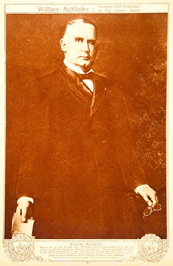 1923 Rotogravure William McKinley US President Portrait August Benziger Art