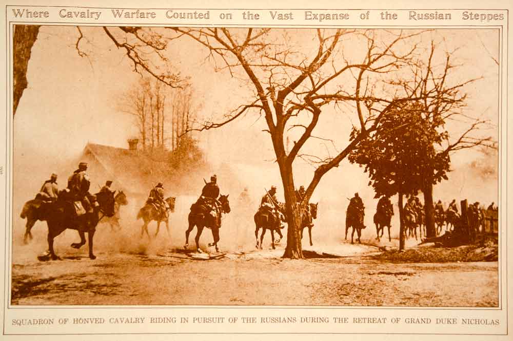 1923 Rotogravure World War I Royal Hungarian Honved Cavalry Austria-Hungary