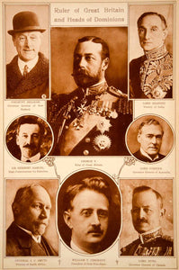 1923 Rotogravure George V Great Britain Heads of Dominions William T. Cosgrave