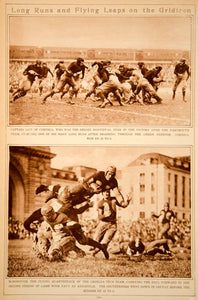 1923 Rotogravure Football Jack McDonough Quarterback Georgia Tech Navy Game Ball