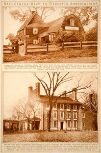 1923 Rotogravure Fairbanks Isaac Royall House Dedham Medford MA Historic Homes