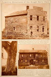 1923 Rotogravure Belmont Wisconsin Legislature Newcome Tavern Dayton Scythe Tree