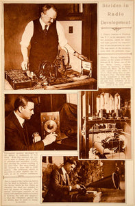 1923 Rotogravure Wireless Radio Scientific Advances Broadcasting Deaf Hearing