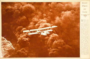 1923 Rotogravure U.S. Navy Scout Plane Airplane Destroyer Smoke Screen Historic