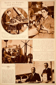1923 Rotogravure Wireless Radio Use Broadcasting Sermons Racing Results Politics