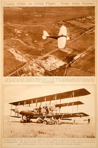 1923 Rotogravure Aviator Georges Barbot American Army Bomber Aviation Historic