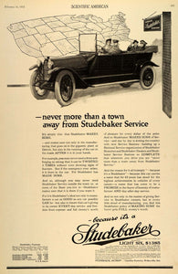 1915 Vintage Ad Studebaker Light Six Antique Car Price - ORIGINAL SA1A