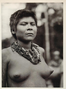 1931 Motilone Indian Girl Woman Rio Yasa Venezuela - ORIGINAL PHOTOGRAVURE SA1