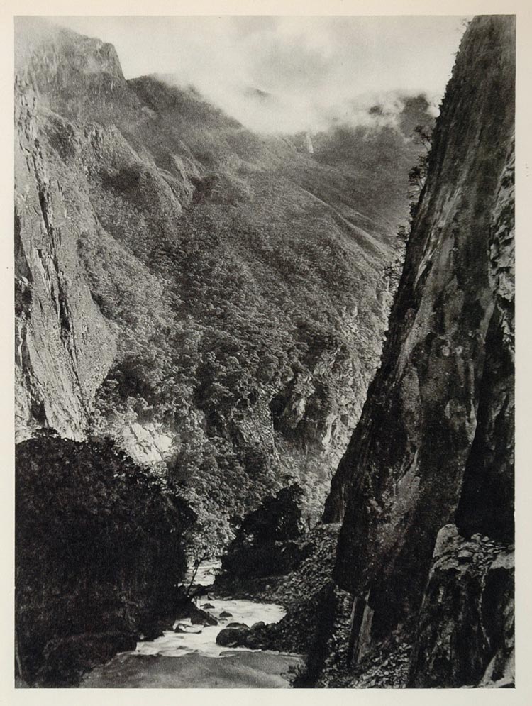 1931 Rio Urubamba River Valley Peru Peruvian Mountains - ORIGINAL SA1